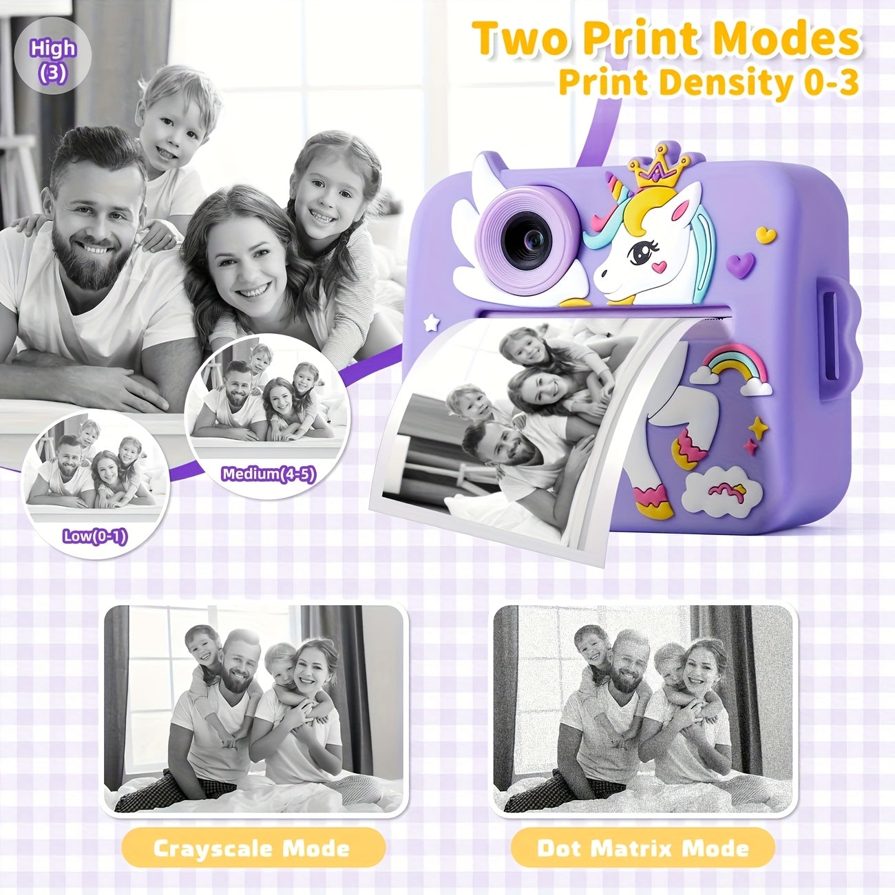 iKIDZY™ Kids Instant Print Camera – 48MP Dual Lens, Photo & Video, Instant Printing Gift Set