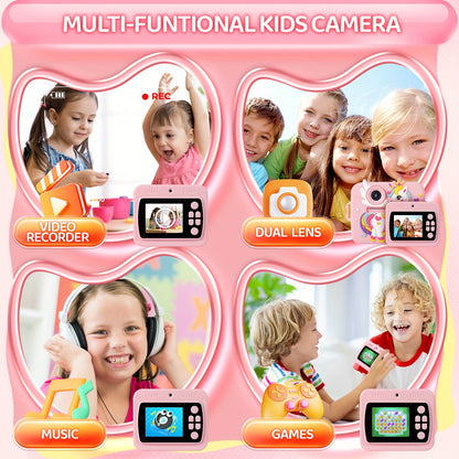 iKIDZY™ Kids Instant Print Camera – 48MP Dual Lens, Photo & Video, Instant Printing Gift Set